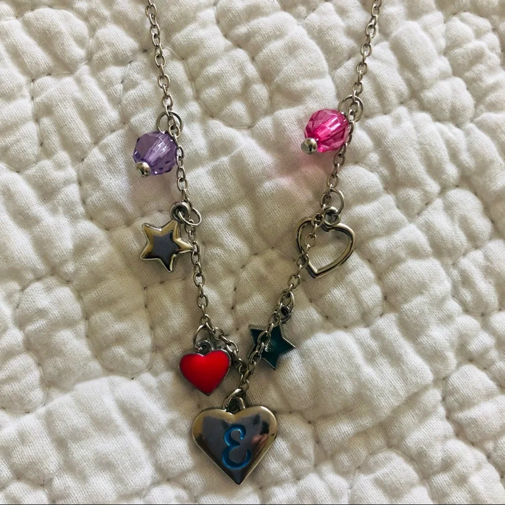 Justice “e” necklace